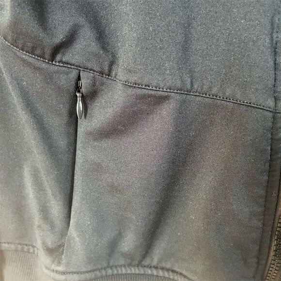 Fabletics Women's Black Athletic Workout Jacket Size L Long Sleeve w/ Hood - Picture 4 of 9